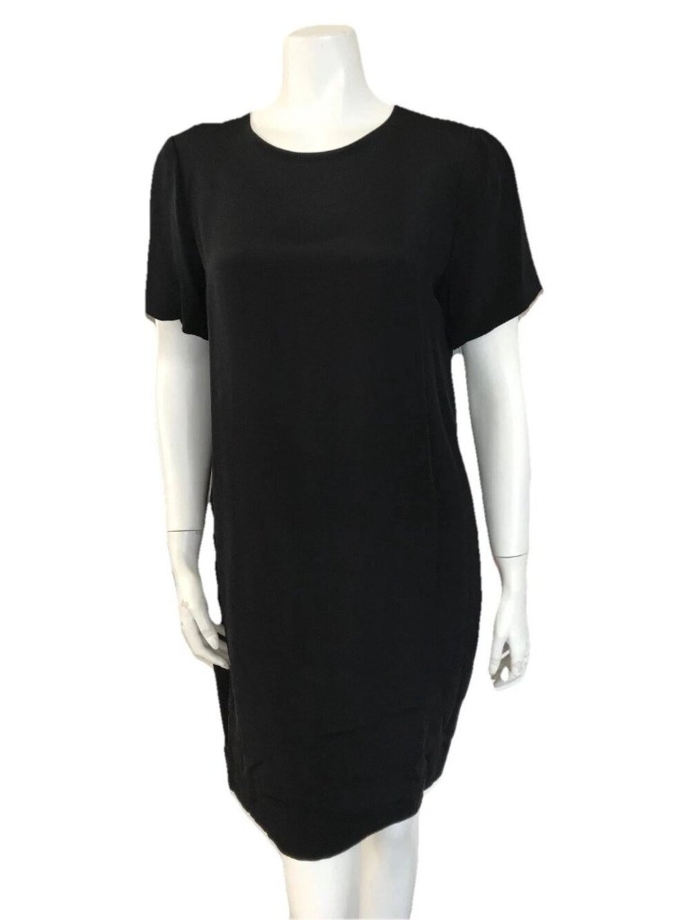 Sylvia Heisel Black Cocktail Silk Short Evening Dress 6 Mid Length